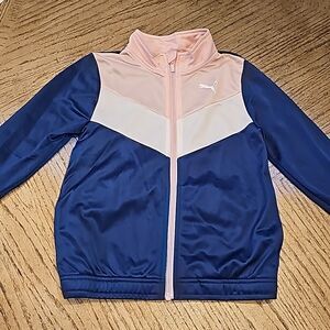 Puma track zip up jacket size M 8-10
